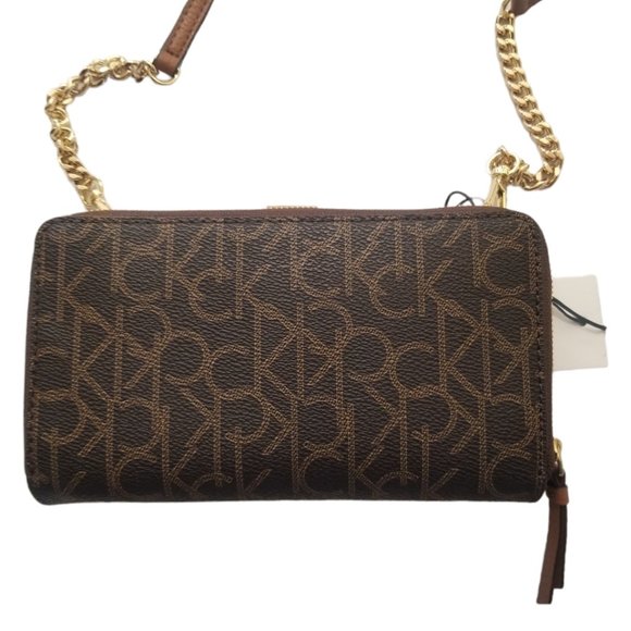 Calvin Klein Monogram‎ Logo Zip Top Swing Bag - Picture 6 of 6